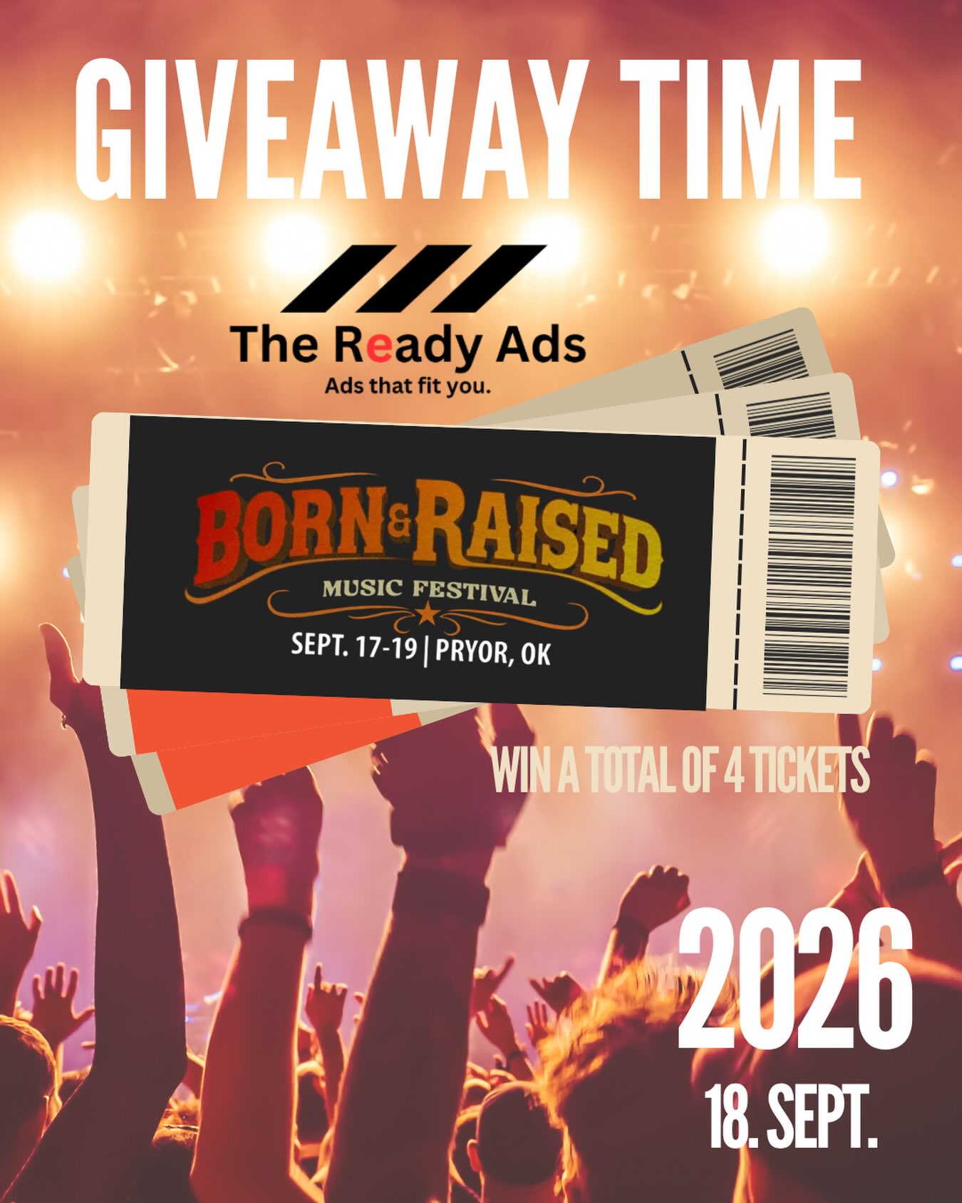🎟️ GIVEAWAY TIME! 🎟️

Social media targets you with ads all day long. The Ready Ads puts local ads in ONE place , so y